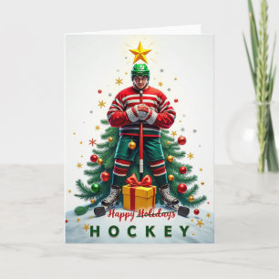Hockey Christmas Card