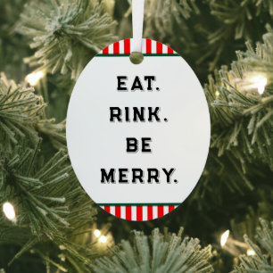 Hockey Christmas Collectable Metal Tree Decoration