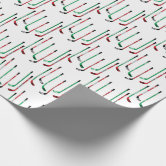 Red Grandmillennial Christmas Wrapping Paper | Zazzle