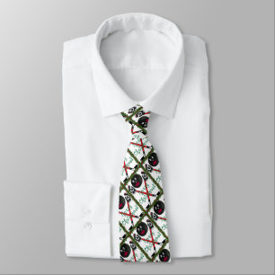 Hockey Christmas Tie