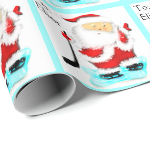 Hockey Christmas Wrapping Paper
