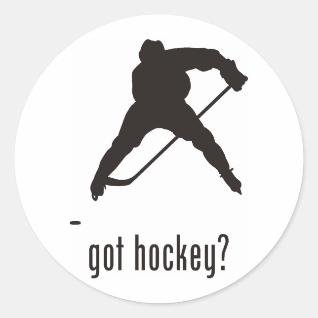 Hockey Classic Round Sticker (Front)