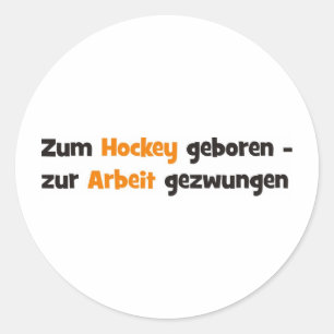 Hockey Classic Round Sticker