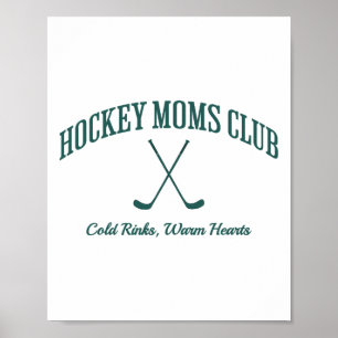 Hockey Club Player Support Hockey Mom Poster