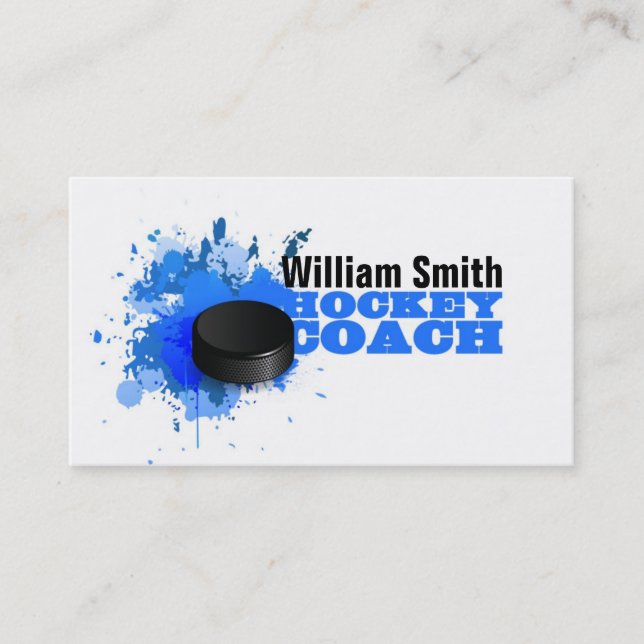 Hockey Coach Business Card (Front)