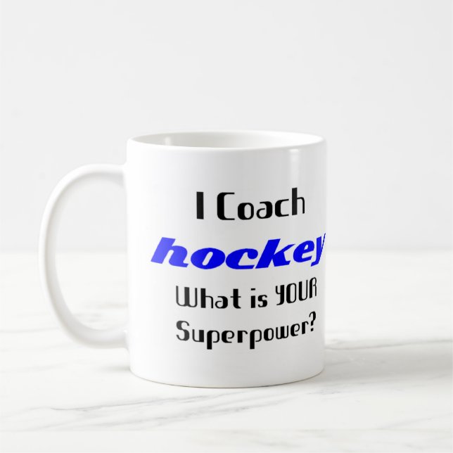 hockey coach coffee mug (Left)