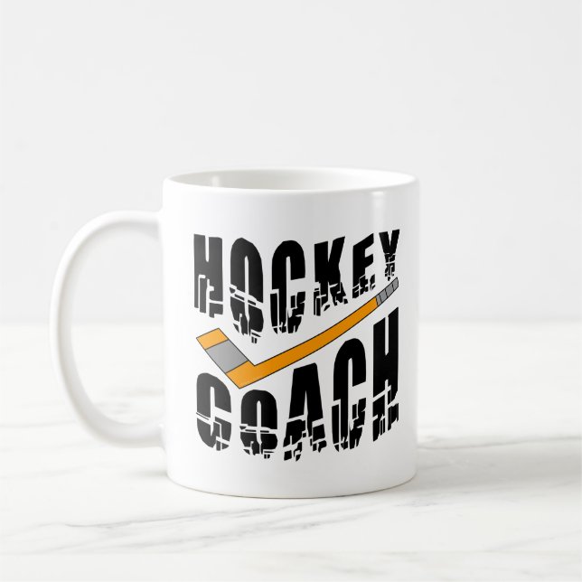 Hockey Coach Stick  Coffee Mug (Left)