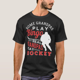 Hockey Cool Hockey Playing Grandpa 367 player T-Shirt