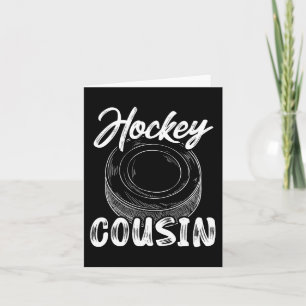 Hockey Cousin Men Ice Hockey Player Goalie Family Card