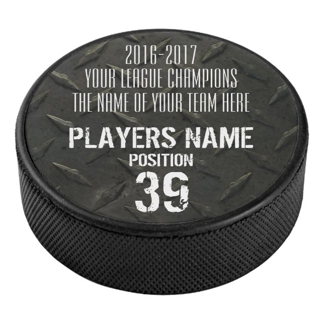 Hockey Customisable Trophy Puck (3/4)