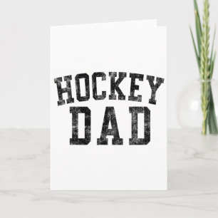 Hockey Dad Birthday Clic Bold Font Hockey Daddy Card