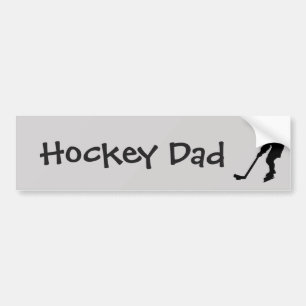 Hockey Dad Fun Quote Hockey Player Bumper Sticker