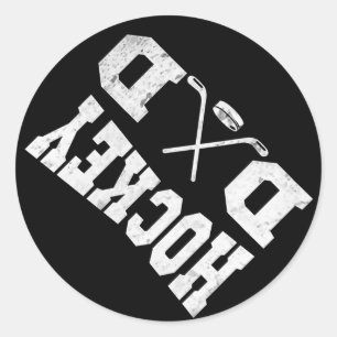 Hockey Dad - Funny Hockey Dad Classic Round Sticker