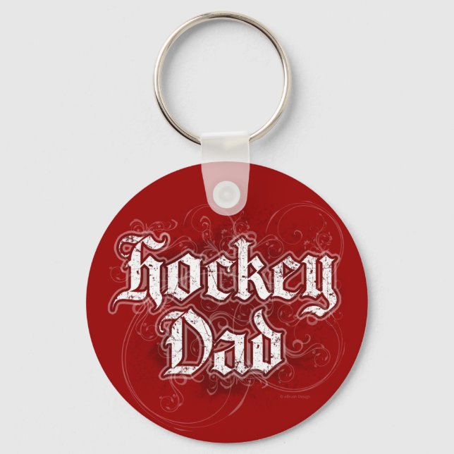 Hockey Dad Key Ring (Front)