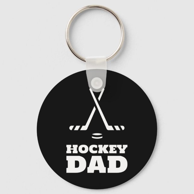 Hockey dad key ring (Front)