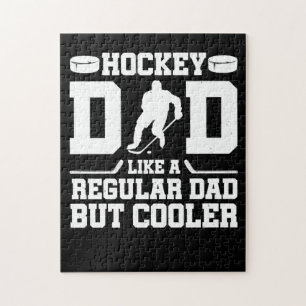 Hockey Dad Like A Regular Dad But Cooler Jigsaw Puzzle