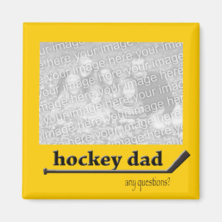 Hockey Dad Photo Magnet
