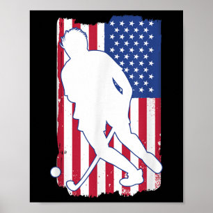 Hockey Dad Player Field Hockey Usa Team Coach Amer Poster