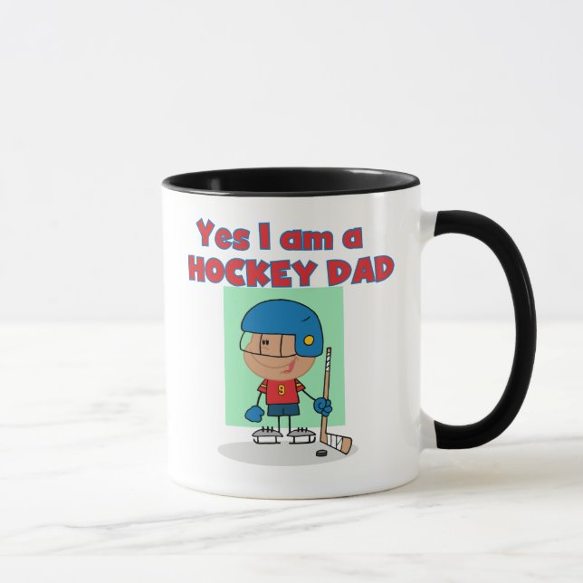 Hockey Dad T-shirts and Gifts Mug (Right)