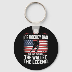 Hockey Dad The Wallet, Ice Hockey Father Key Ring