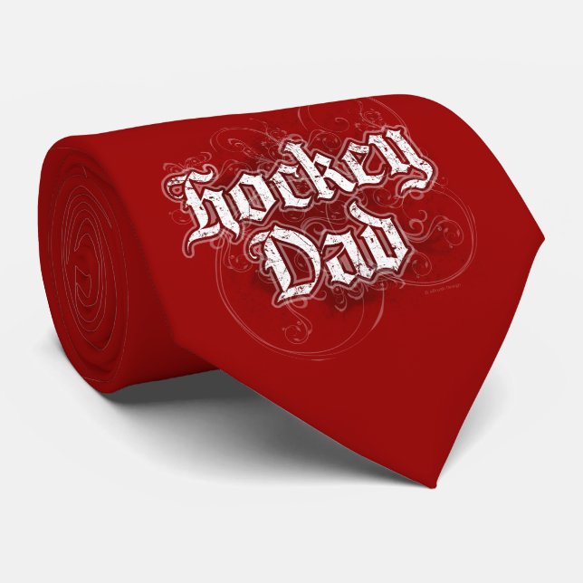 Hockey Dad Tie (Rolled)