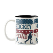 Hockey DAD USA Flag mug