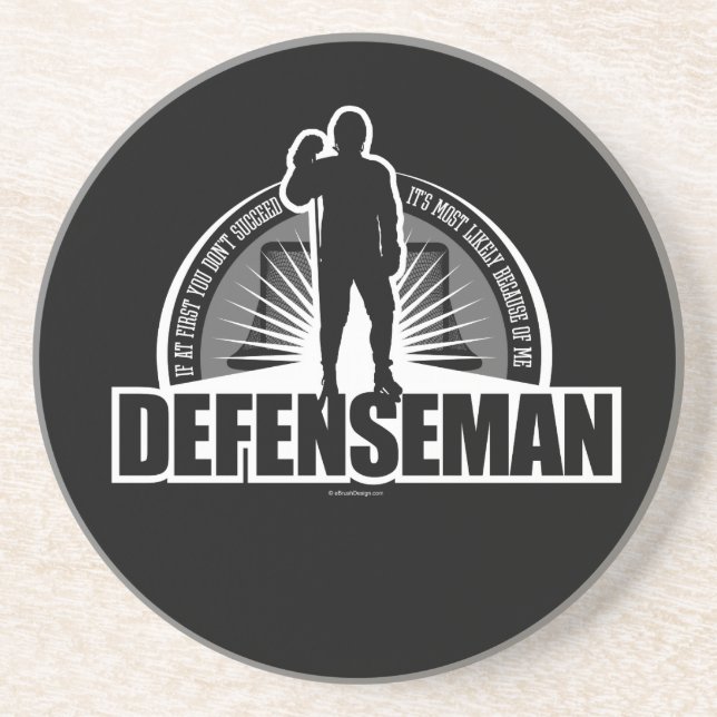 Hockey Defenseman Coaster (Front)