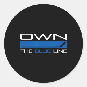 Hockey - Defenseman - Hockey Player Classic Round Sticker