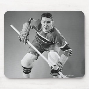 Hockey Defenseman Mouse Pad