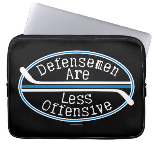 Hockey Defensemen Less Offensive Laptop Sleeve