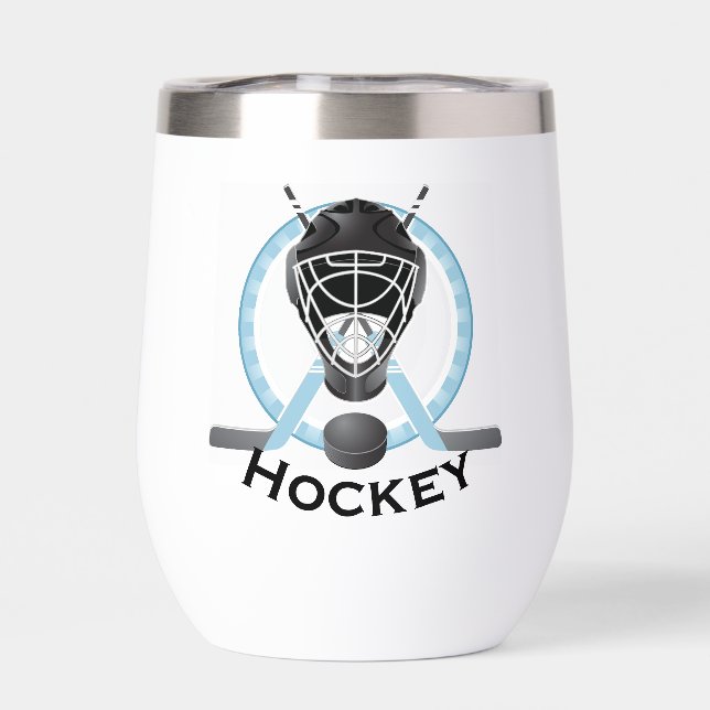 Hockey Design Thermal Wine Tumbler (Back)