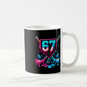 Hockey Drip 6 7 Number 67 Six Seven Meme Men Boys  Coffee Mug