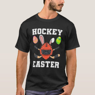 Hockey Easter Egg Bunny Rabbit Helmet Sport Player T-Shirt