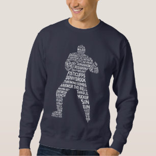 Hockey Enforcer Word Art Sweatshirt