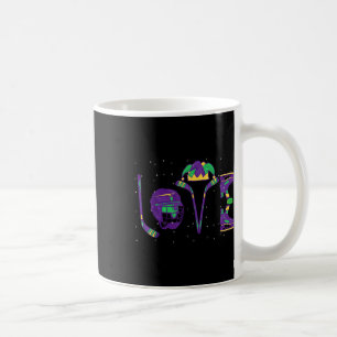 Hockey Equipment Sport Mardi Gras Pre-lenten Seaso Coffee Mug