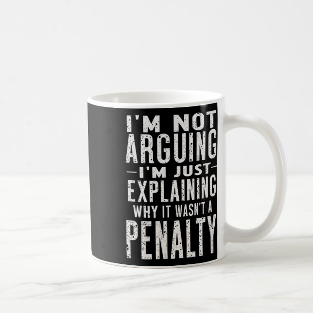 Hockey Explaining Why It Wasnt A Penalty  Coffee Mug (Right)