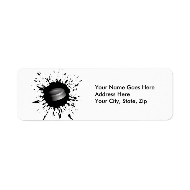 Hockey Explosion Return Address Label (Front)