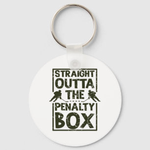 Hockey Fan Straight Outta The Penalty Box Hockey S Key Ring