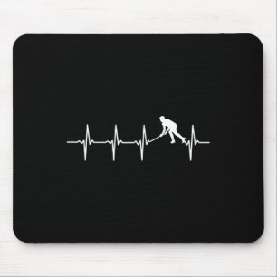 Hockey - Field Hockey Heartbeat for hockey player Mouse Pad