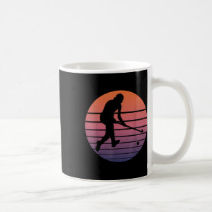 Hockey Field Hockey Player With Field Hockey Stick Coffee Mug