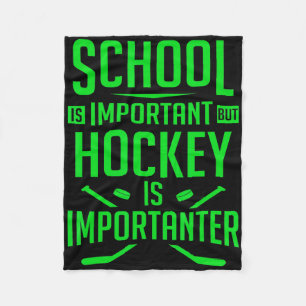 Hockey For Boys 8-12 Kids Hockey Player Fleece Blanket