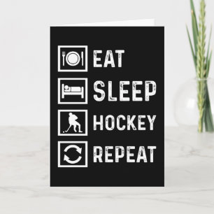 Hockey Funny Ice Hockey Player Field Gift Idea Card