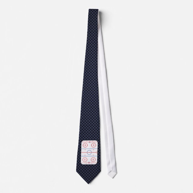 Hockey Game Companion Carbon Fibre Style Tie (Front)