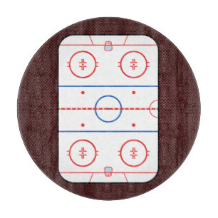 Hockey Game Companion Rink Diagram Cutting Board