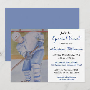 HOCKEY GAME PARTY EVENT INVITE
