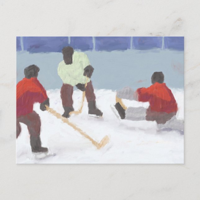 Hockey Game, Postcard (Front)