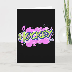 Hockey Girl Field Hockey Indoor Hockey Card