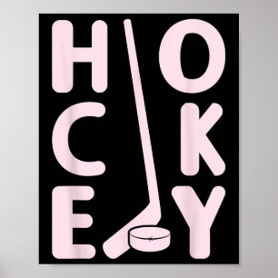 Hockey Girl Ice Hockey Player Ice Hockey Women Poster