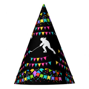 Hockey Girl Player Birthday Party Hat