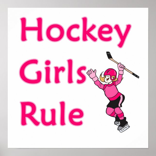 Hockey Girls Rule Poster (Front)